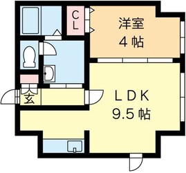 レガート東区役所前　Ａ棟の物件間取画像